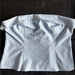 Abercrombie & Fitch Light Blue strapless top